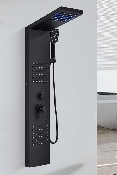 LED Shower Panel Tower System 4-Function Shower Column, View more