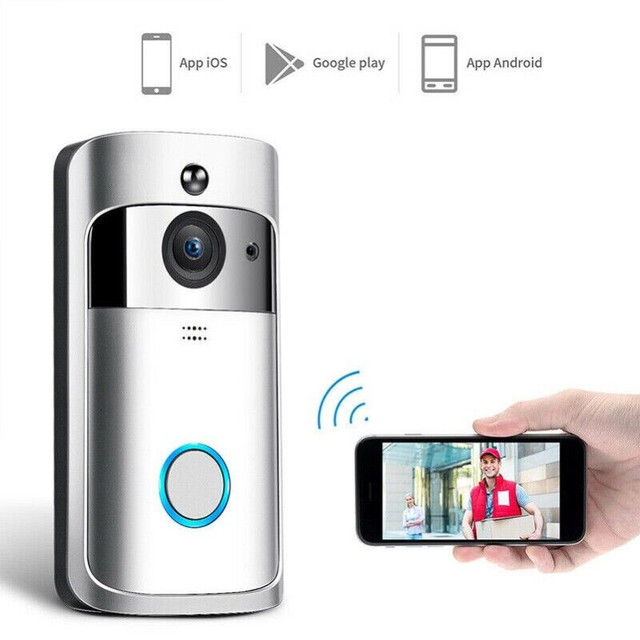 SmartWiFi Ring Doorbell Video Camera sonerie Intercom Interphone dans Appareils photo et caméras  à Longueuil/Rive Sud - Image 3