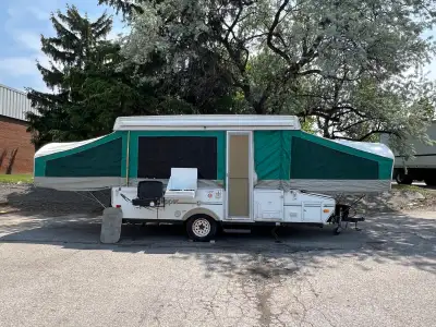 UPDATED: we have a camper for sale, Unfortunately the front pop-up cable wire is broken, however sti...