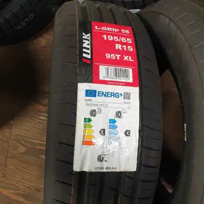 These iLink L-GRIP 55 195/65 R15 95T XL tires are brand new and never mounted, ready to provide reli...