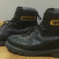 Black Caterpillar Boots NOT steel toe Womens sz 7/Mens sz 5.5
