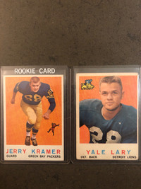 1959 American Football Jerry Kramer Rookie Card 