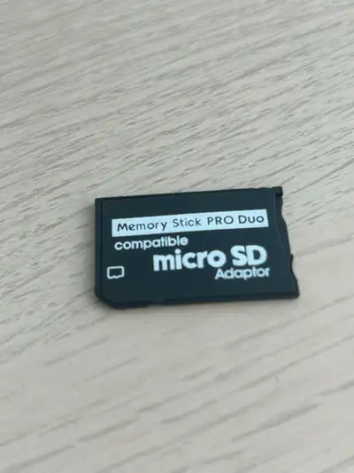 Sony memory stick duo to micro sd card adapter for camera, PSP, View more