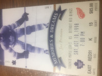 Leafs home opener ticket stub from the last year the gardens