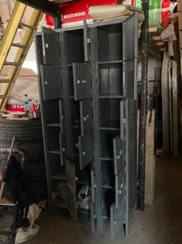 Steel locker unit