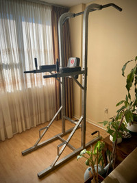 Stable Pull-Up Bar Push-Up Dip Ab Station Tower