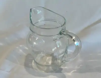 Vintage Clear Glass Pitcher, View more