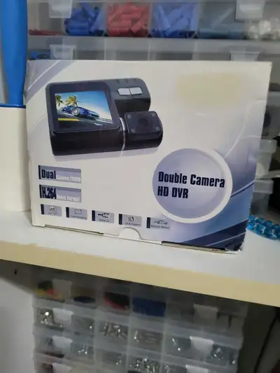 This dual camera 720HD dashcam records in H.264 video format. The dashcam has a 2.0 TFT screen with...