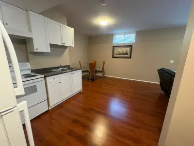 This basement suite features two bedroom, one bathroom, a kitchen, and a living area. Utilities incl...