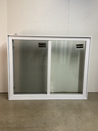 10153CP Fenêtre Coulissante PVC Blanc 2 sect 1 ouvr 59 x 47 1/4