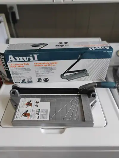 Selling 12 inch Heavy Duty Vinyl Cutter. Cuts vinyl flooring, including luxury vinyl plank, up to 5/...