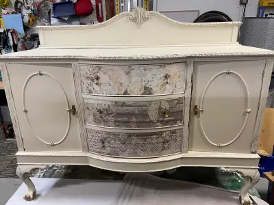 Shabby Chic Sideboard Dresser Hutch Coffee Bar , View more