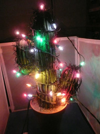 CHRISTMAS ITEMS - CHRISTMAS TREES - an unusual cactus Xmas tree