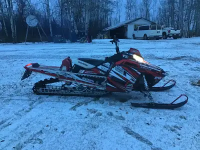 2015 800 155 Pro RMK, just got a brand new engine, has only 1,246 kms, in very good shape, asking $6...