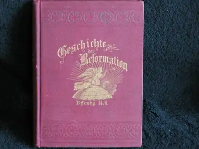 VERY RARE, 1883 German Book, Geschichte der Reformation, View more