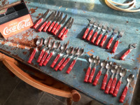 Coke Cola utensils and caddy