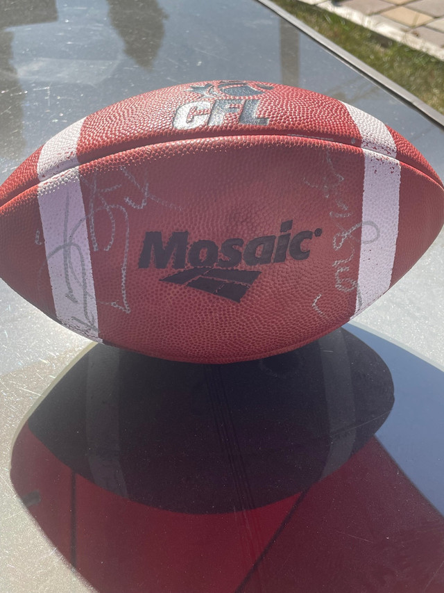 Autographed Wilson CFL football  in Football in Regina