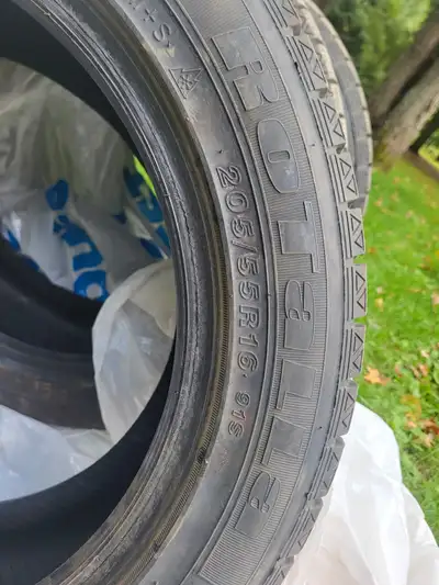 4 Winter Tires / 4 pneus d'hiver 205/55R16 In Very Good Condition / En très bonne état. No flats - p...