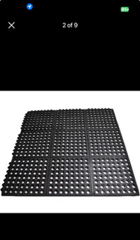 Anti-Fatigue Non-Slip Interlocking Rubber Floor Mat Heavy Duty C