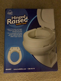 Raised toilet seat