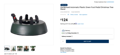 Automatic Plastic Green Foot Pedal Christmas Tree Stand, View more