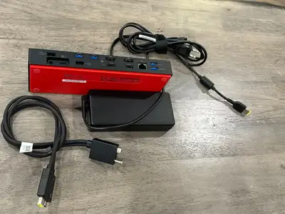 Lenovo DK 1841 ThinkPad Thunderbolt 3 Workstation 4K Docking Station Comes with the below items: Doc...