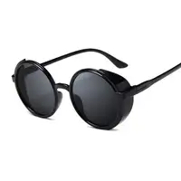 Steampunk Sunglasses Women Retro Goggles Round Sun Glasses Femal