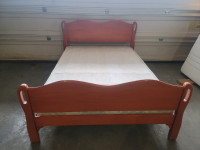 Sturdy Double Size Bedframe with Boxspring Dropoff Extra $30