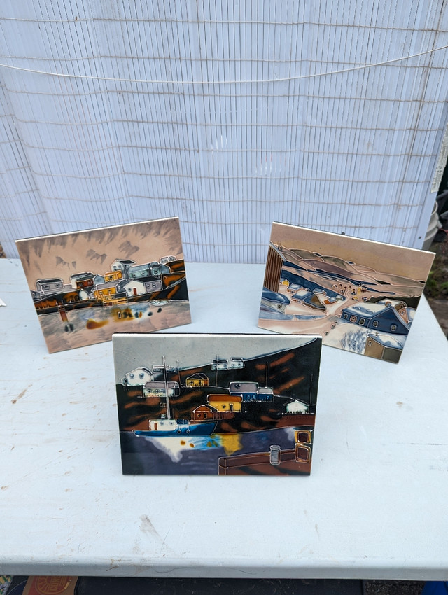 3 East coast ceramic art tiles in Arts & Collectibles in St. Catharines
