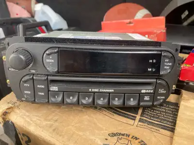 2002 03 04 05 06 2007 OEM CHRYSLER DODGE JEEP AM FM RADIO CD PLAYER. Radio works perfect CD mechanis...