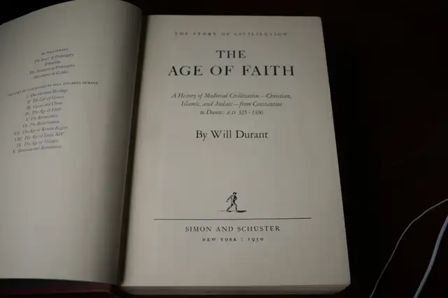 The Story of Civilization, Volume IV, The Age of Faith62863733472387121