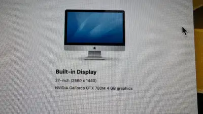 27" Apple Imac 32GB i7, View more