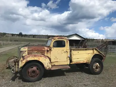 Vintage Fargo Trucks - 1942 Fargo Tow Truck with factory hand winch - 1942 Fargo 1 1/2 ton - 1939 Fa...