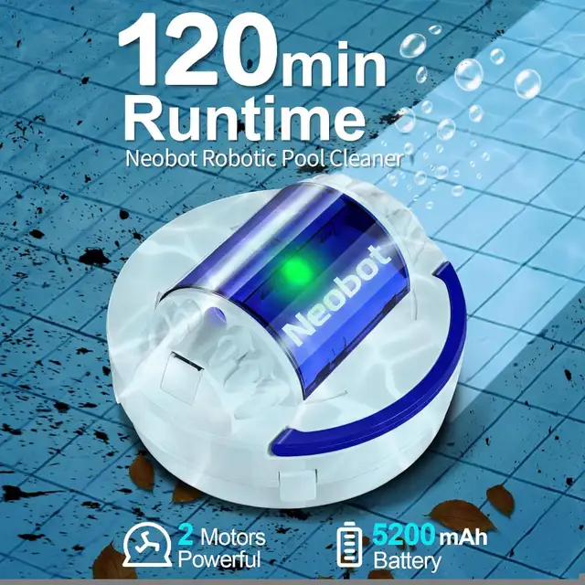 Neobot X1 2024 New Robotic Pool Cleaner, Cordless Robotic Pool in Hot Tubs & Pools in City of Toronto - Image 3