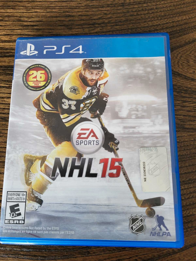 NHL 15 PS4 game in Sony Playstation 4 in Winnipeg