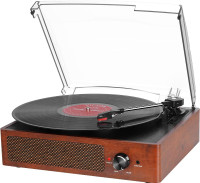 Vinyl Player Bluetooth Turntable Vinyl Record Player w/ Speakers