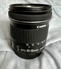 Objectif Canon Ef s 10-18 stm