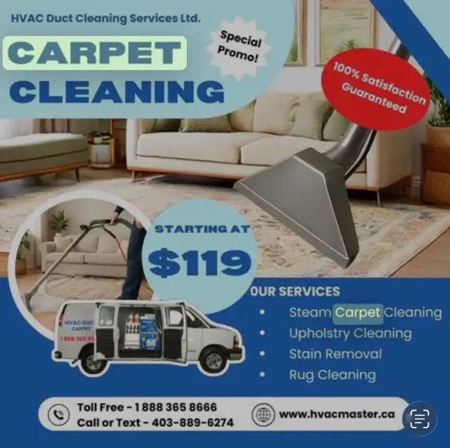 Professional Steam Carpet Cleaning (Truck Mounted Equipments)