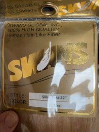 Swans extensions human hair-like fiber
