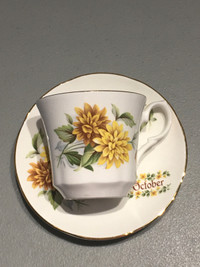 Tasse Soucoupe Springfield Bone China Cup Saucer October Pansie