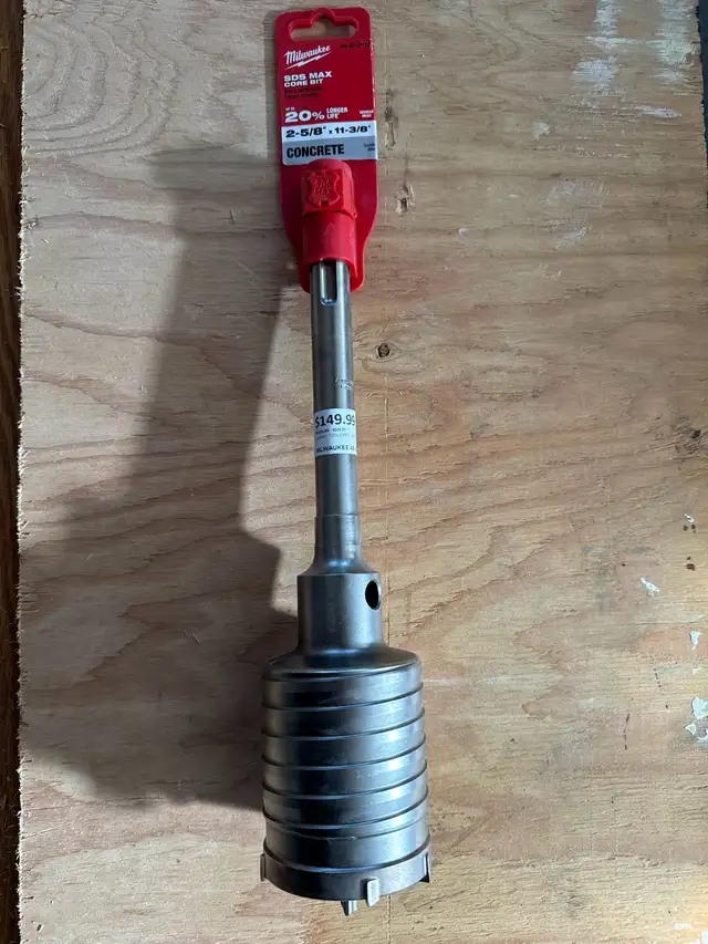 Milwaukee 2-5/8 SDS MAX core bit in Power Tools in City of Toronto - Image 2