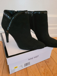Womens Suede Sexy Heel Ankle Boots