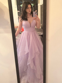Colette Mon Cheri Lavender Prom Dress