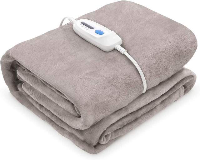 New Electric Heated Blanket Full Size Heated Throw Soft Flannel in Bedding in City of Toronto