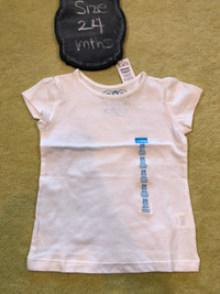 Children's Place White Perfect fit girls T-shirt - 24 m