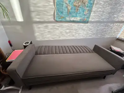  grey velvet convertible sofa bad, View more