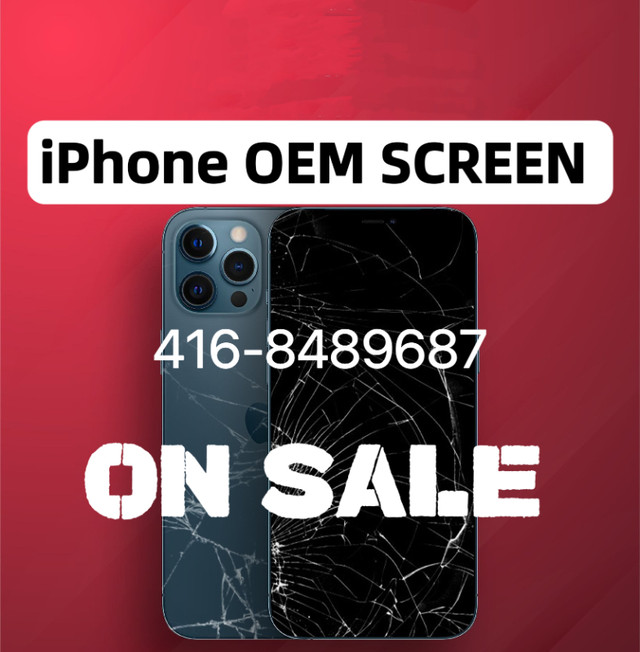 ⭐iPhone OEM screen repair⭐iPhone LCD13 12 11 max x xr 8p ON SPOT in Cell Phone Services in Mississauga / Peel Region