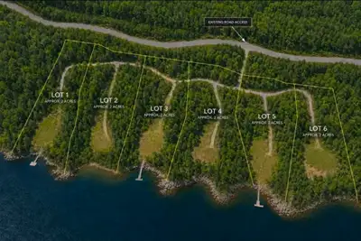 Six waterfront lots available on Lac McGregor in Val-des-Monts, each approximately 2 acres, priced a...