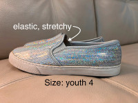 Sequin slide on shoes Y4