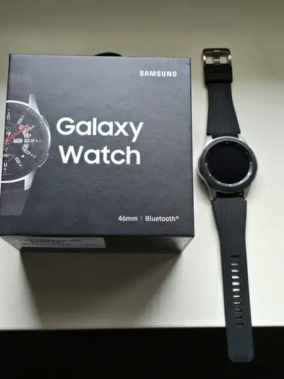 Samsung Galaxy Watch (46mm) Silver (Bluetooth), SM-R800, View more